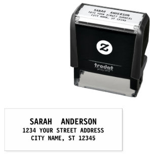 Stylish Trendy Script Return Address  Self-inking Stamp