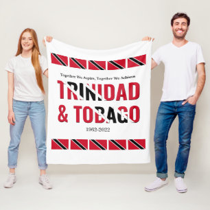 Stylish TRINIDAD TOBAGO Fleece Blanket