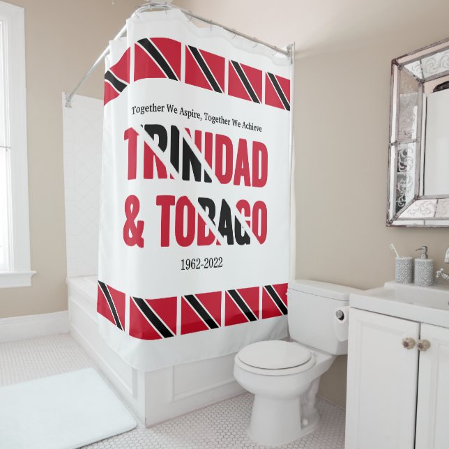 Stylish TRINIDAD TOBAGO  Shower Curtain (In Situ)