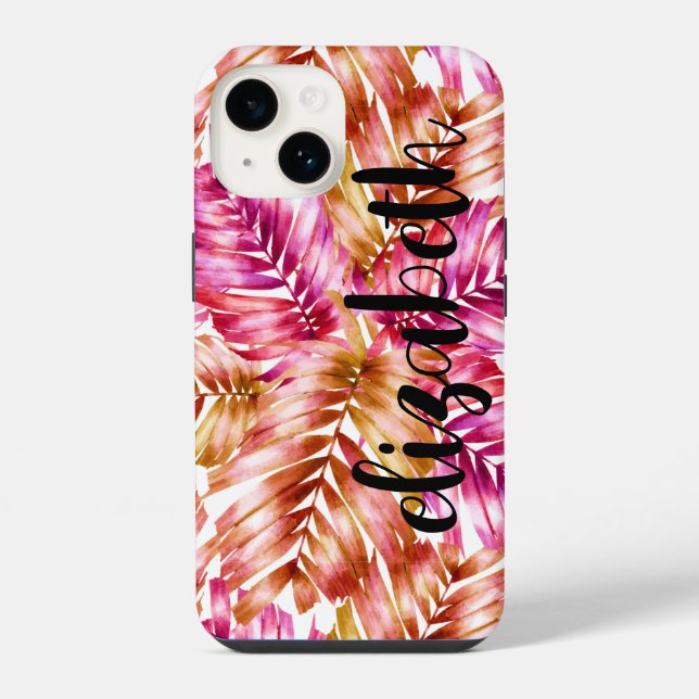Stylish Tropical Palms iPhone Case (Back)