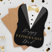 Stylish Tuxedo Happy Father's Day