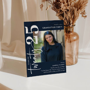 Stylish Twenty25 Photo Graduation Party Invitation