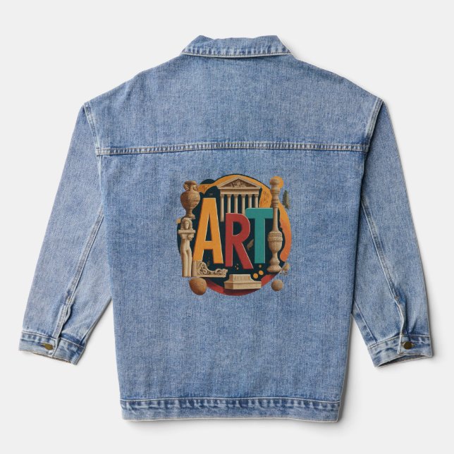 Stylish & Unique Denim Jacket (Back)