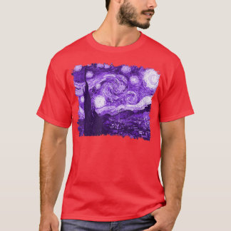 Stylish Vintage Art Starry Night Remi Van Gogh Cla T-Shirt