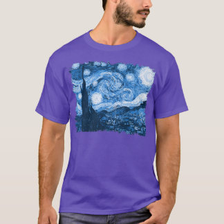 Stylish Vintage Art Starry Night Van Gogh Classic  T-Shirt