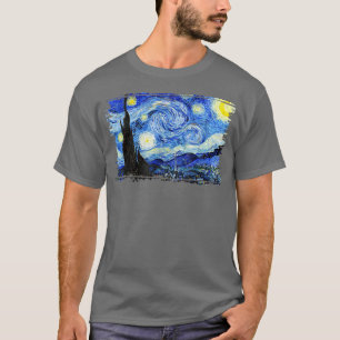 Stylish Vintage Art Starry Night Van Gogh Classic  T-Shirt