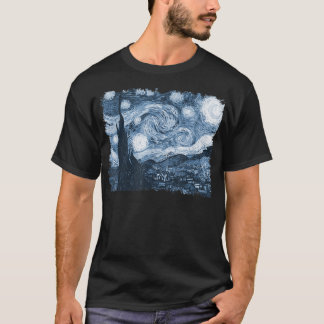 Stylish Vintage Art Starry Night Vincent Van Gogh  T-Shirt