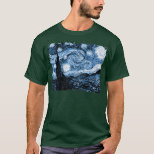 Stylish Vintage Art Starry Night Vincent Van Gogh T-Shirt