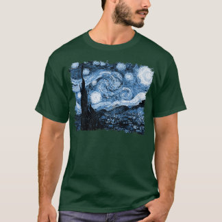Stylish Vintage Art Starry Night Vincent Van Gogh  T-Shirt