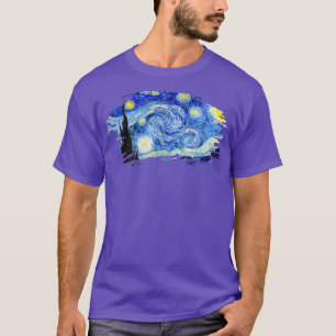 Stylish Vintage Art Starry Night Vincent Van Gogh T-Shirt