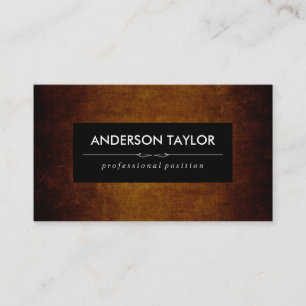 Stylish Vintage Brown Business Card