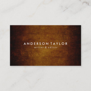 Stylish Vintage Brown Business Card