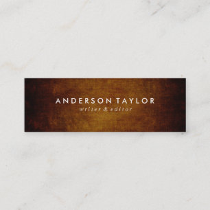 Stylish Vintage Brown Mini Business Card