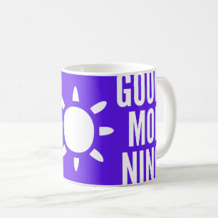 Stylish Violet Good Morning Sun Tea Coffee Mug