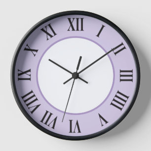 Stylish Wall Clock – Light purple