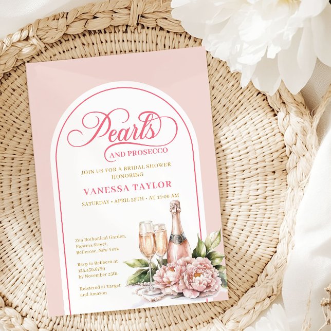 Stylish Watercolor Blush and Gold Shower Invite (Stylish Watercolor Blush and Gold Shower Invite)