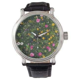 Stylish Watercolor Floral Pattern Watch