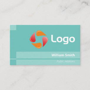 Stylish Watercolor Modern Highlighted Stripes Business Card