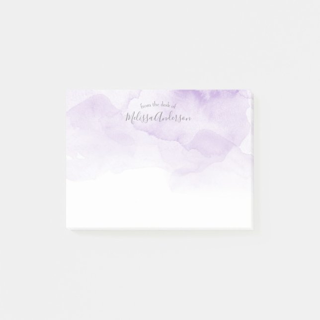 Stylish, Watercolor, Modern, Trendy, Chic Post-it Notes (Front)