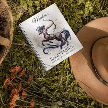 Stylish Watercolor Sagittarius Custom Journal