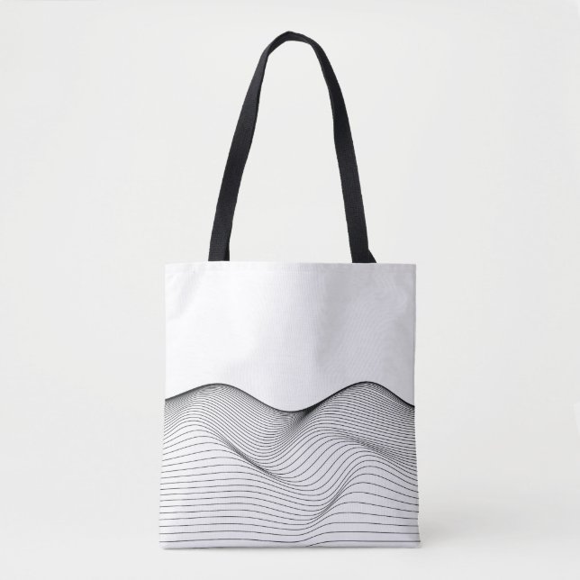 Stylish Wave Tote Bag (Front)