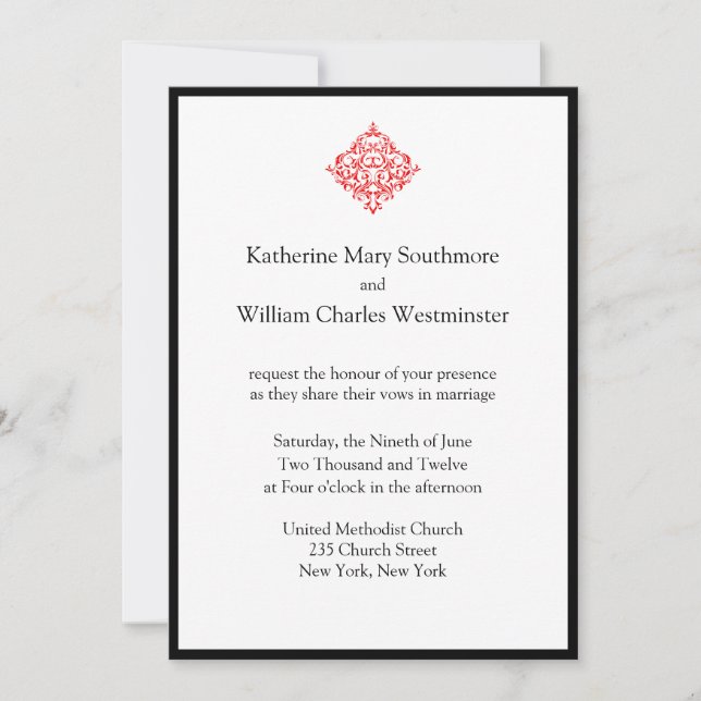 Stylish Wedding Invitations (Front)