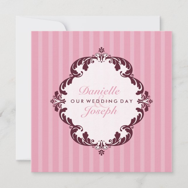 STYLISH WEDDING INVITATIONS :: flourish deluxe 2 (Front)