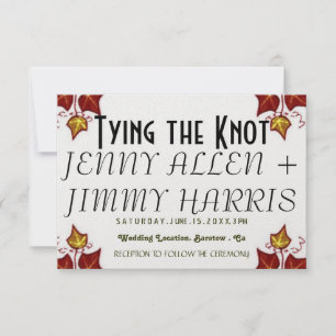Stylish Wedding Love Vines Invitation