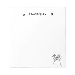 Stylish Weimaraner: Your Text, Your Style Notepad