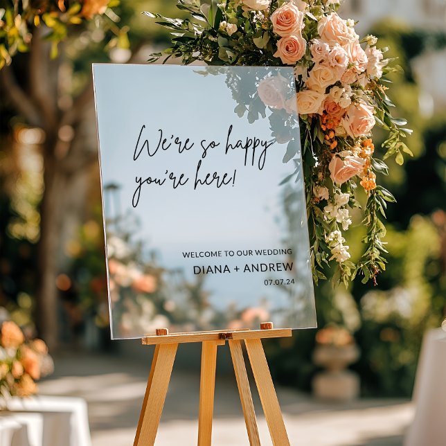 Stylish Welcome Calligraphy Wedding sign (Creator Uploaded)