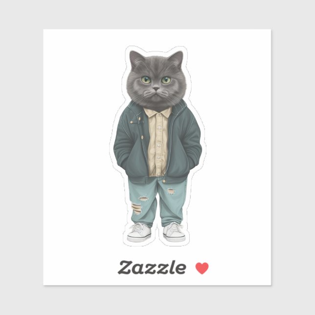 Stylish Whiskers: Dapper British Short-hair (Sheet)