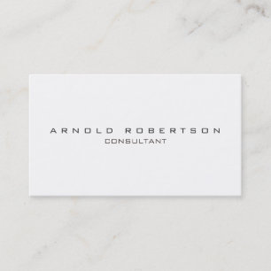 Stylish White Black Professional Business Card