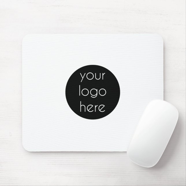 Stylish White Modern Professional Business Logo   Mouse Pad (With Mouse)