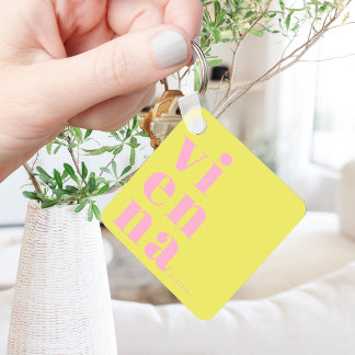 Stylish Wien Vienna Austria city Keychain
