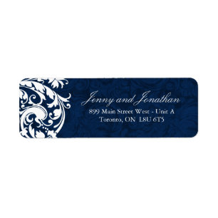 Stylish Winter Wedding RSVP Address Labels