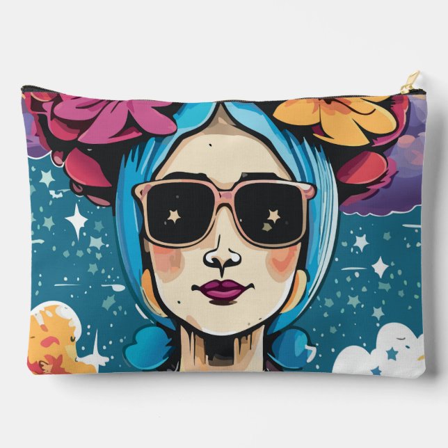 Stylish Woman Accessory Pouch (Back)