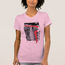 Stylish women's T-shirt with a picture 