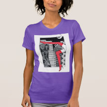 Stylish women's T-shirt with a picture 