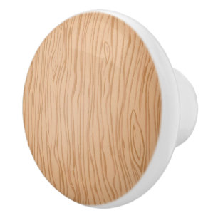 Stylish Wood Pattern Ceramic Knob for Furniture