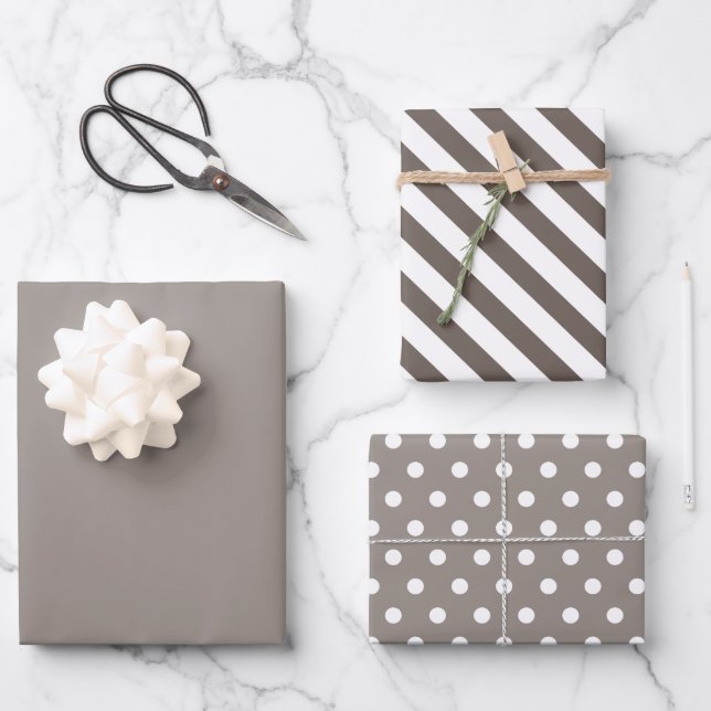 Stylish Wrapping Paper Flat Sheet Set of 3 (Front)