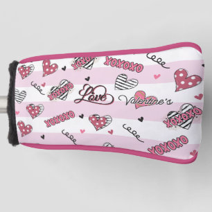 Stylish XOXO Valentine's Day Patterned  Golf Head Cover