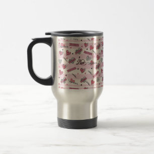 Stylish XOXO Valentine's Day Patterned Travel Mug