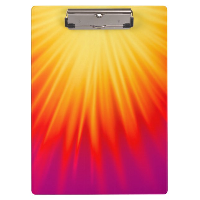 Stylish Yellow and Red Abstract  Clipboard (Front)