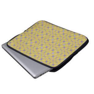 Stylish Yellow Geometric Design Laptop Sleeve