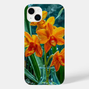 Stylish Yellow luxury orchid floral  Case-Mate iPhone 14 Plus Case
