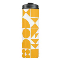 Stylish Yellow Modern Geometric Shapes Pattern