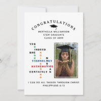 Stylish YES SHE CAN Congrats STEM Graduate