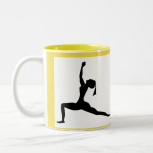 Stylish Yoga Two-Tone Coffee Mug