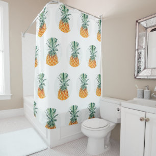 Stylish Yummy Pineapple Circles Shower Curtain
