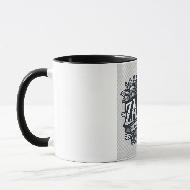 Stylish Zazzle Store Logo Mug (Left)